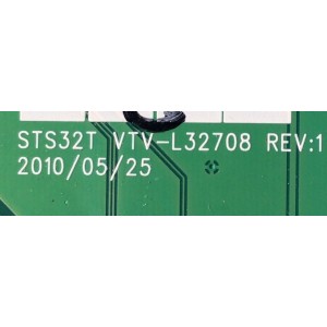 MAIN PARA TV TOSHIBA / NUMERO DE PARTE 431C2X51L11 / STS32T VTV-L32708 REV:1 / 461C2X51L11 / L07A750300803 / L07A50402583 / PANEL M185XW01 V.6 / MODELO 19SL400U